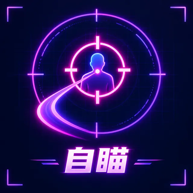 自瞄 Aimbot 功能示意：准星自动锁定目标
