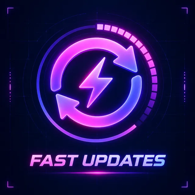 Fast updates feature illustration: update progress with a version number